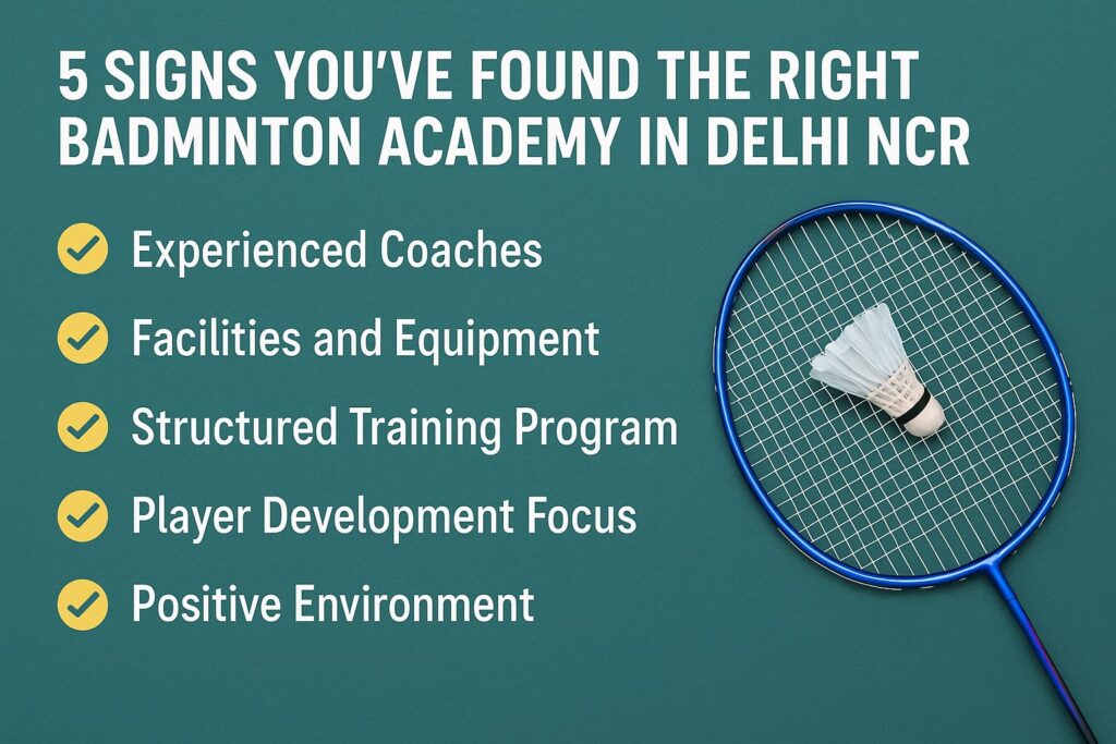 Badminton academy checklist with racket and shuttlecock