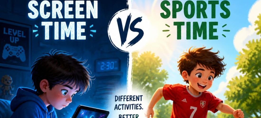 Screen Time vs Sports for Kids