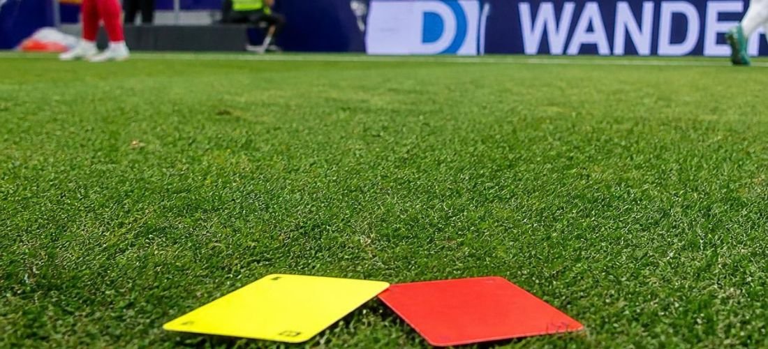 yellow and red card in football